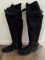 Neuwertige Overknees Stiefel schwarz , Gr. 7 = Gr. 40