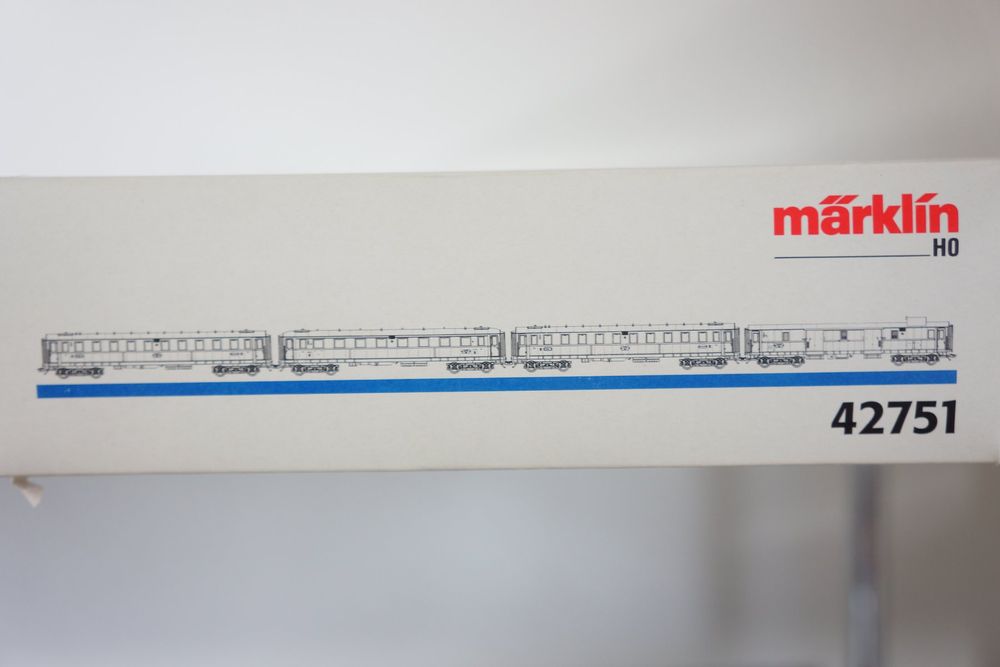 Märklin 42751, Set mit 4 DRG-Schnellzugwagen, neuwertig! | Kaufen auf ...