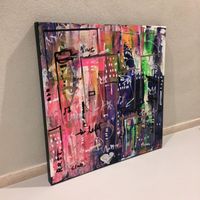 Downtown Funk Acryl Pop Art Bild Urban Original Abstrakt