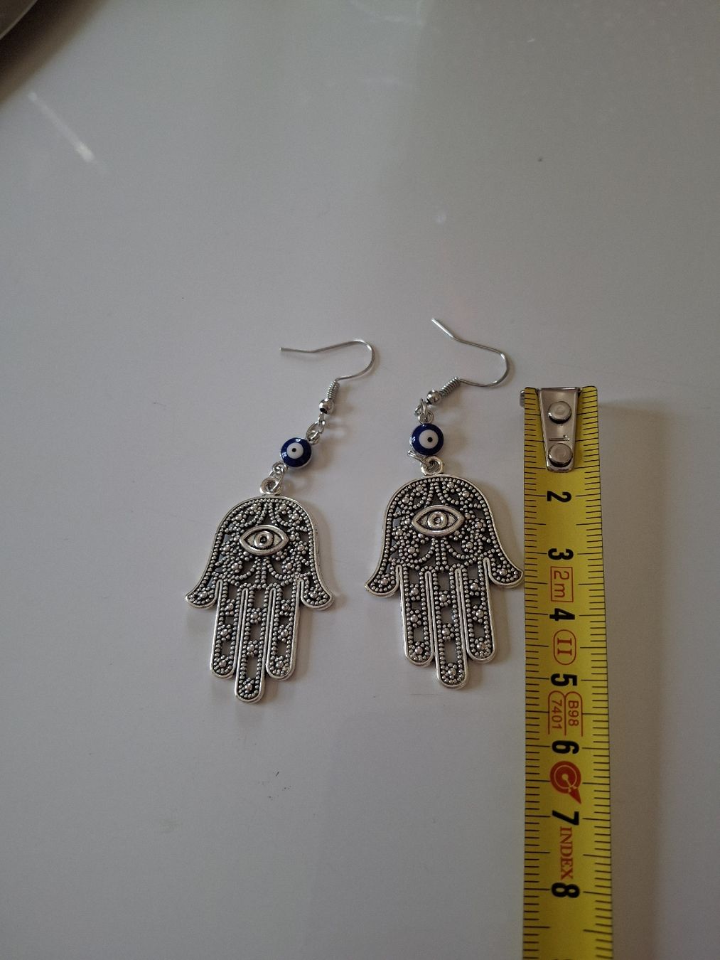 Orecchini pendenti & Orecchini a lobo: Boucles d'oreilles Main de Fatma neuves – Nuovo e nell'imballaggio originale da Lausanne venduto da Cognitia 1
