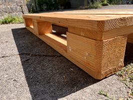 Holzpalette - sauber für Bett! 120x80cm Euro-Format / Ex 1/4
