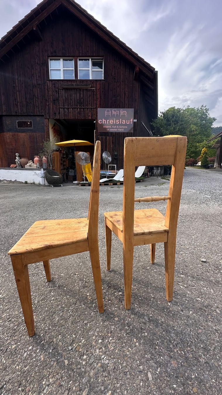 Sedie: 2x Holzstühle Vintage rustikall, unikat – Usato da Otelfingen venduto da Yossi-68 6