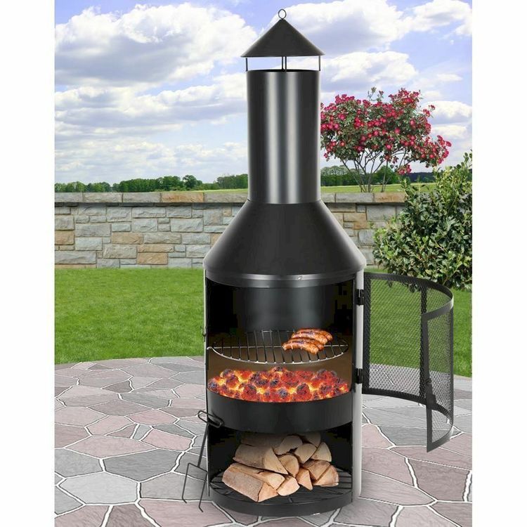 Gartengrill Terrassenkamin 134cm Kaufen auf Ricardo