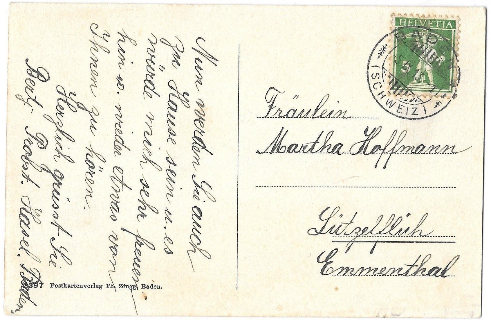 Cartoline postali: Baden Etablissement Brown Boveri – Usato da Olten venduto da clotaldi 1
