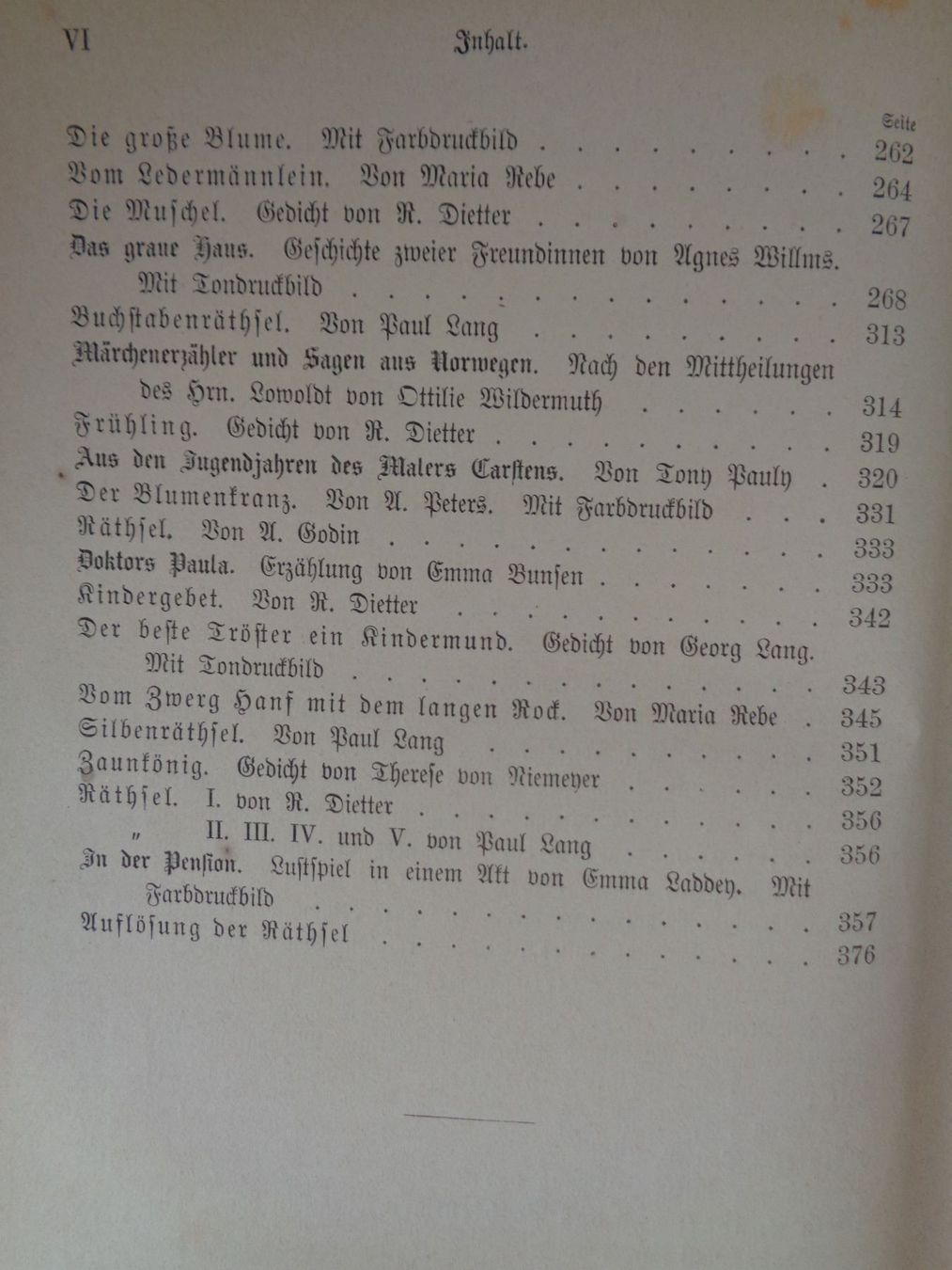 Libri: Der Jugendgarten Ottilie Wildermuth 1878 – Usato da Chur venduto da omonia 5