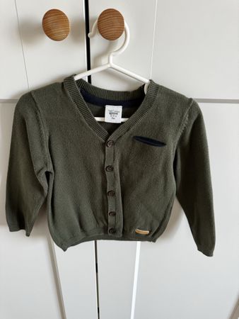 Cardigan garçon vert taille 12-18 mois (86cm)