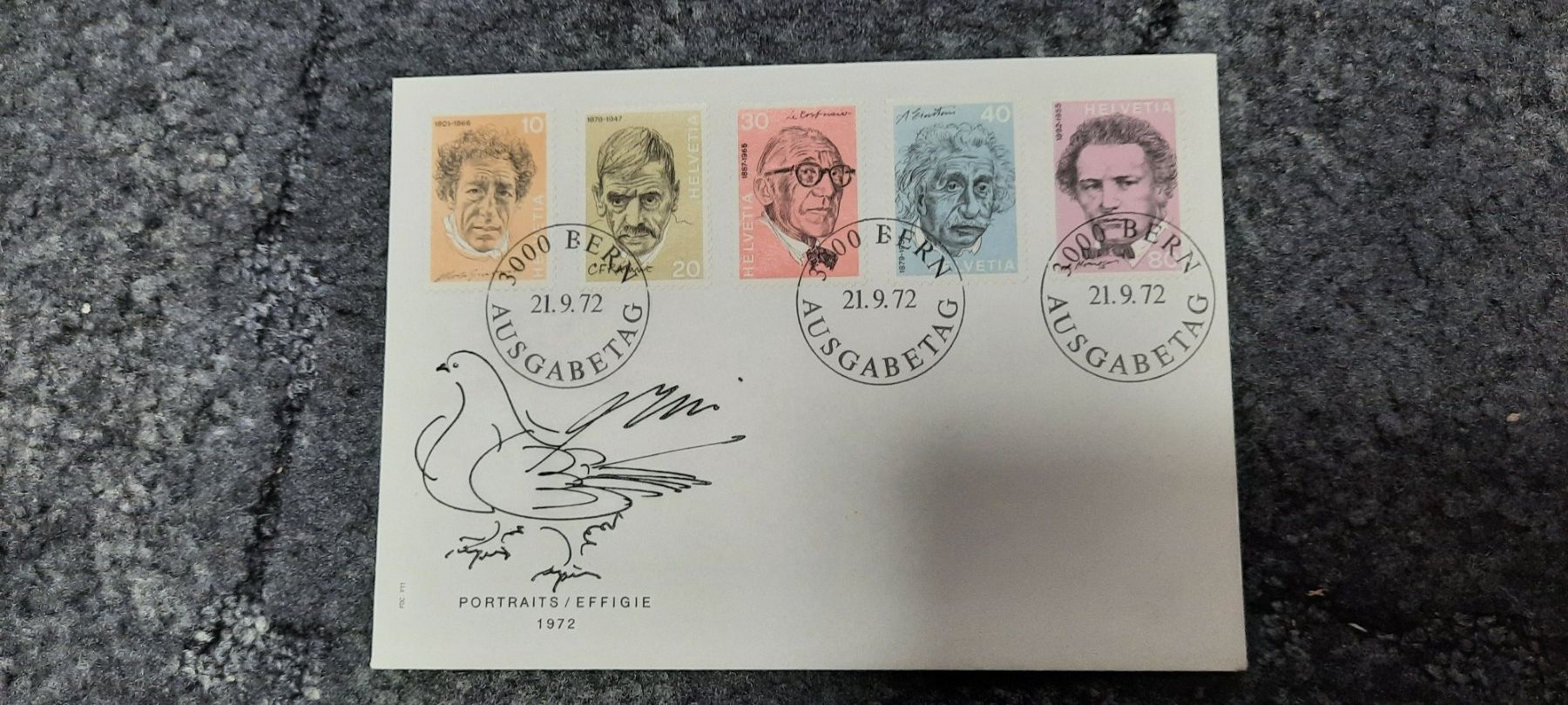 Alle Briefmarken: 1000 Ersttagscouvert – Gebraucht aus Grenchen von Anatas01 1