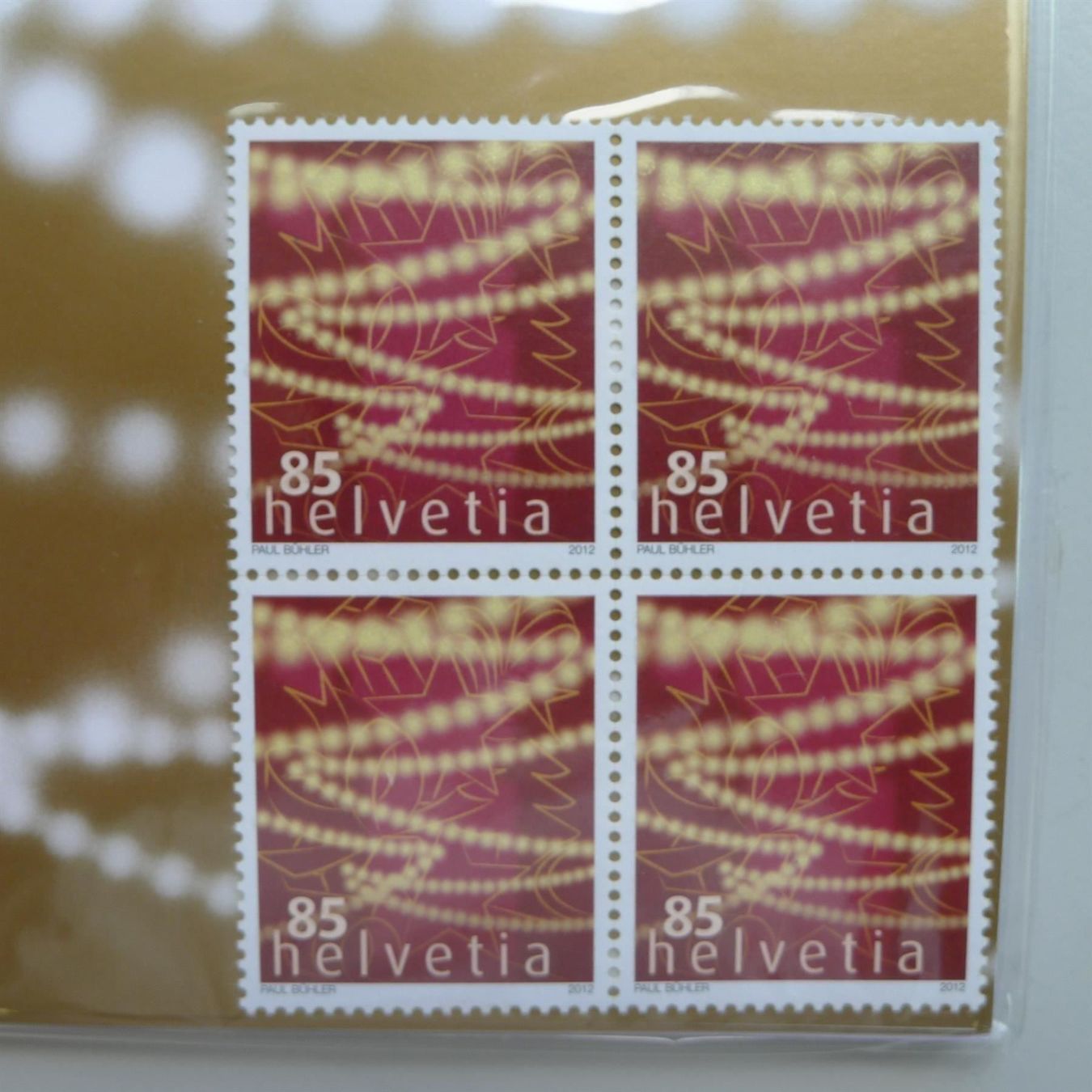 Tutti i francobolli: 2012, Nr.1445 Weihnachtskarten orginal verpackt von POST. – Usato da Sursee venduto da Luzernerraute 1
