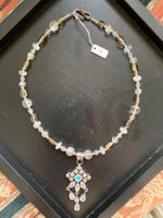 Kette Mondstein mit Anhänger