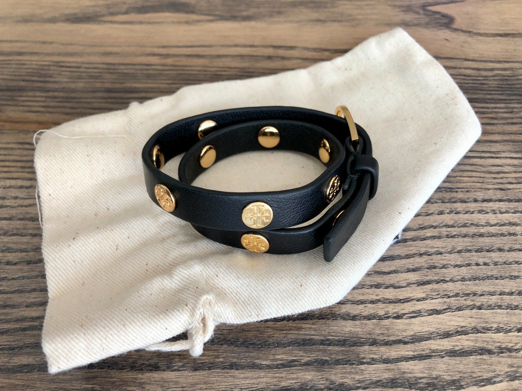 Tory Burch Bracciali & Braccialetti: Tory Burch Armband double wrap schwarz gold – Usato da Berg am Irchel venduto da Zweiti_Chance 1