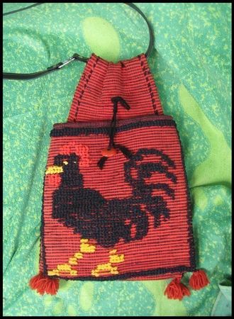 Gewebte Tasche -- Typ Satteltasche --