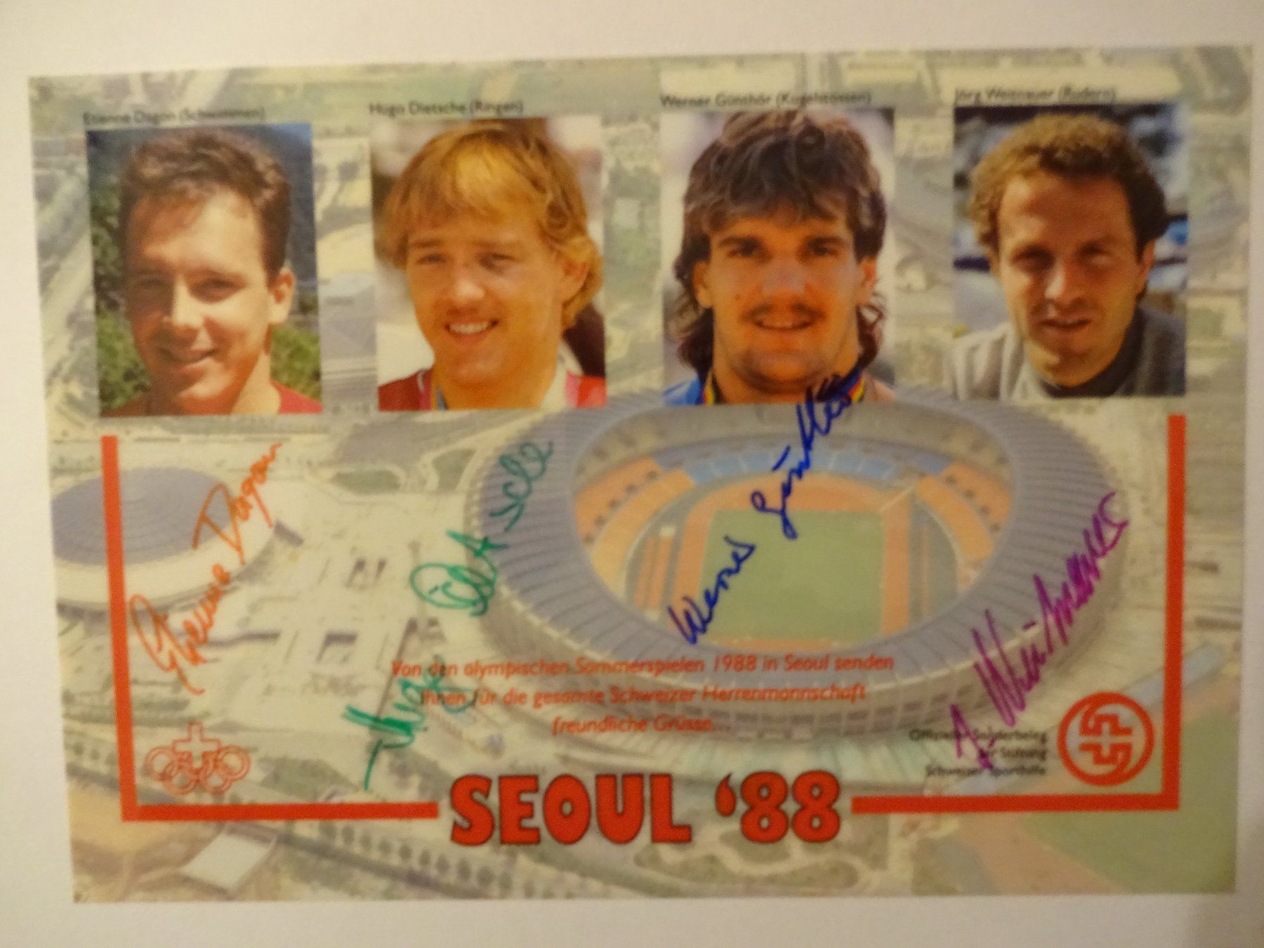 Tutti i francobolli: Ordner Olympiade Soul 1988. FDCs. Autogrammkarten. – Usato da Goldach venduto da armando_r 2
