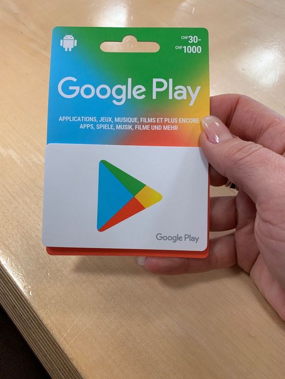 Google Play Card  Comprare su Ricardo
