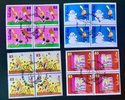 Viererblock Nr.1112-1115 mit Stempel Geneve 2004