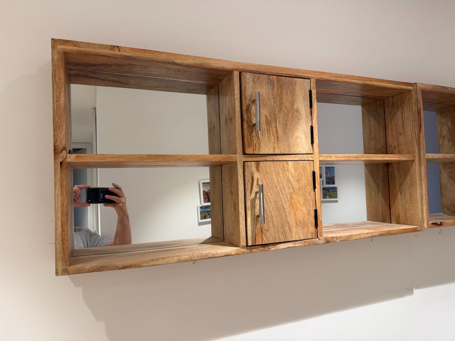 Scaffali: Shelf with mirror - Mango Wood x2 – Usato da Cham venduto da Friera