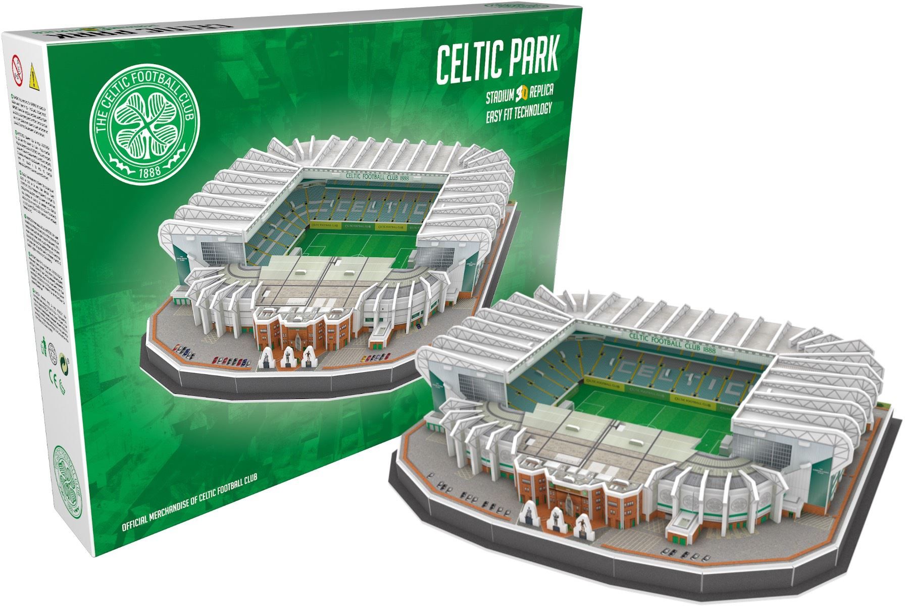 Puzzle: Celtic Glasgow Stadion 3D Puzzle – Nuovo e nell'imballaggio originale da Wil SG venduto da Football-Legends