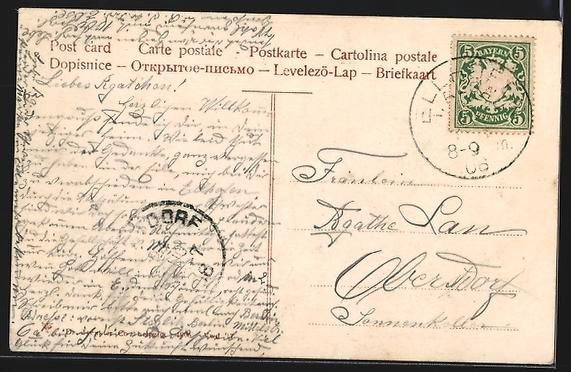Cartoline postali: AK Luzern, Bahnhof und Friedensmuseum – Usato da Berlin venduto da bartko-reher 1