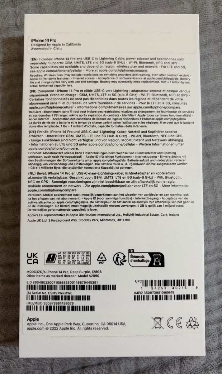 Apple Portables: Iphone 14 pro – D'occasion à Embrach par Smile580 5