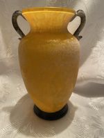 Wunderschöne Vintage Vase, Gelb mit Henkel, Top Zustand!