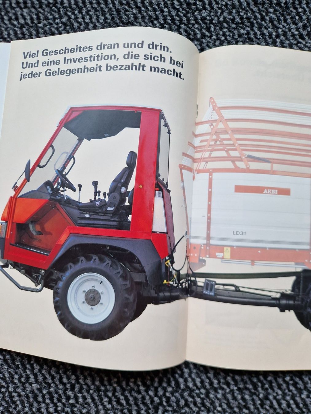 Aebi Trattori: Original Prospekt Aebi Transporter Übersicht – Usato da Dürnten venduto da Bachtel84 3