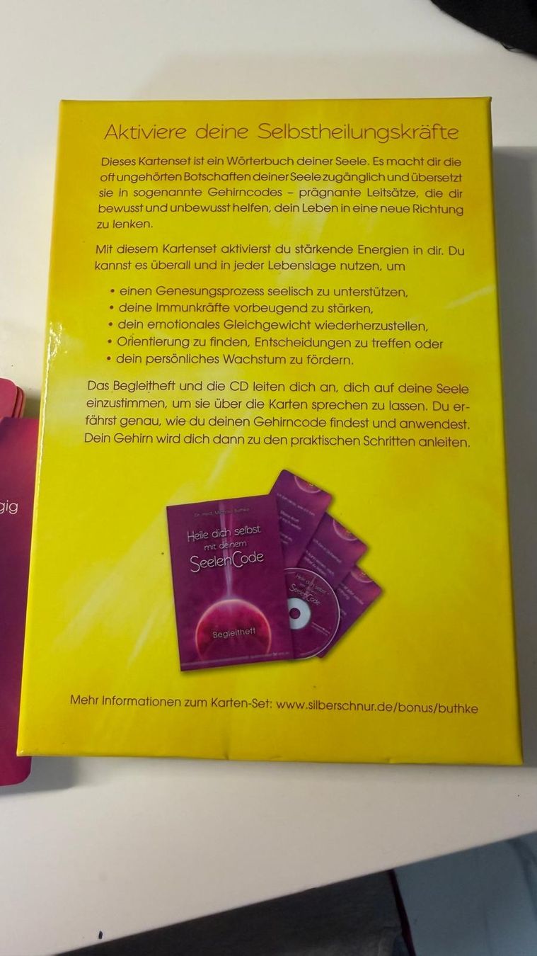 Libri: Heile dich selbst mit deinem SeelenCode Karten-Set mit CD – Usato da Krauchthal venduto da SamsPuce 1