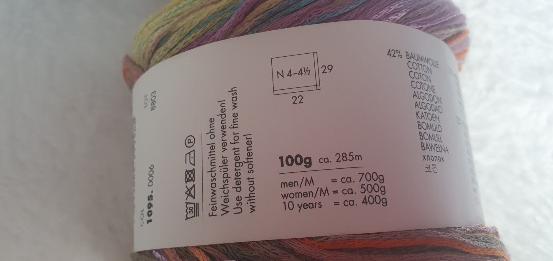 Lana: 3x LANGYARNS KARMA Sommerwolle Garn – Nuovo e nell'imballaggio originale da Abtwil AG venduto da MaVo.0710 2