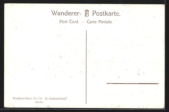 Cartoline postali: Airolo, Ortsansicht mit den Bergen – Usato da Berlin venduto da bartko-reher 1