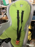 Fahrrad Kindersitz Hamax grau mit Gurten
