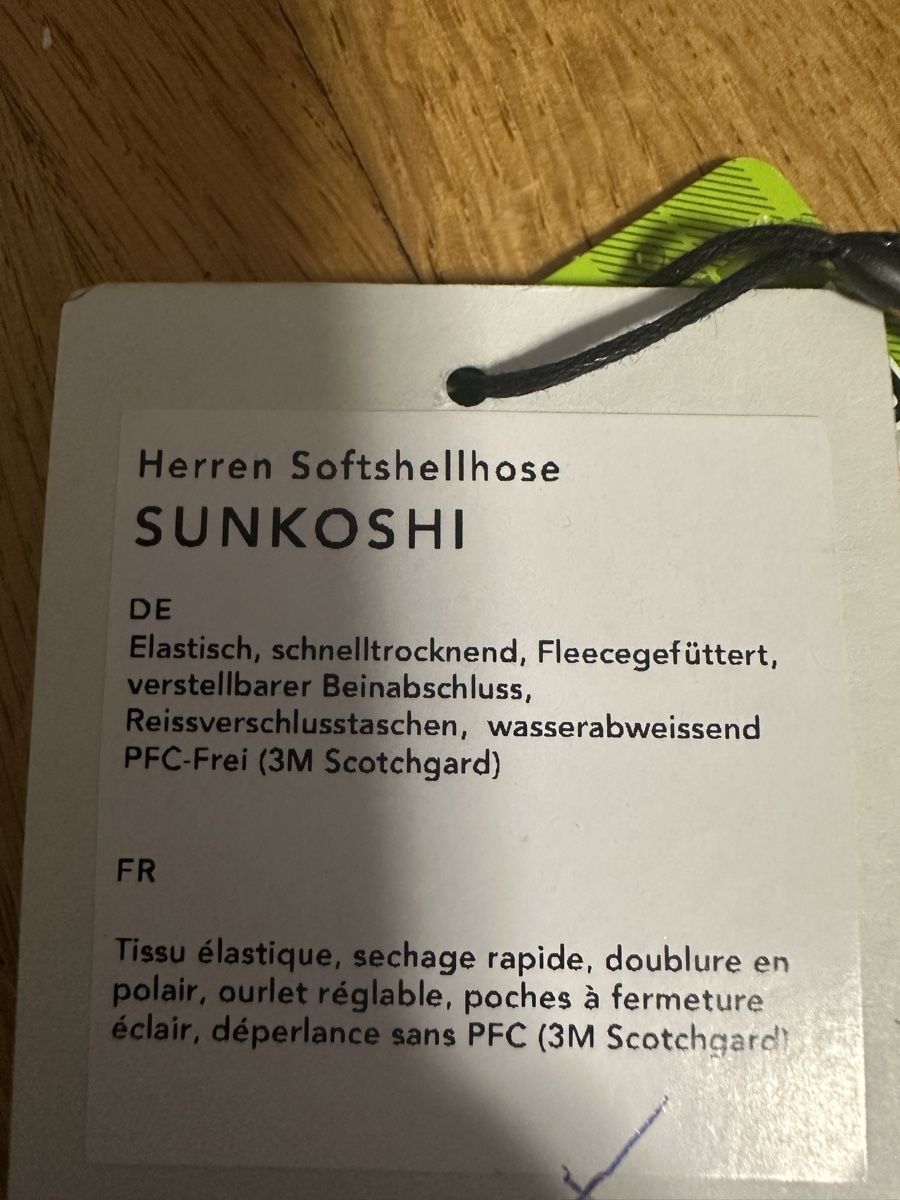 Sherpa Pantaloni: Sherpa Sunkoshi Herren Wander Softshellhose, Schwartz, L – Nuovo e nell'imballaggio originale da Neuchatel venduto da feta_ze 5