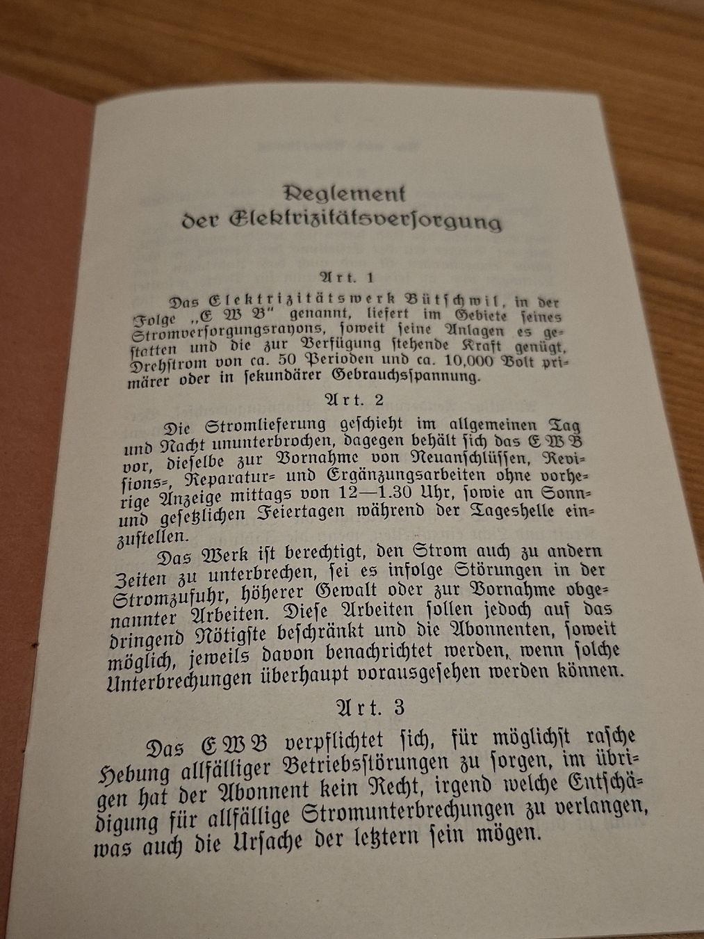 Documenti: Reglement Dorf - Korporation Bütschwil 1928 – Usato da Ganterschwil venduto da HeidiuPeter 1