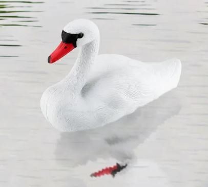 Statuette: Teich Schwan (35 cm) – Nuovo e nell'imballaggio originale da Langenbruck venduto da Gumsi