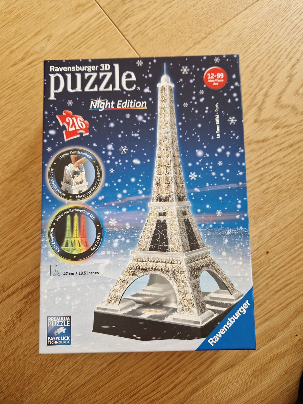 Ravensburger Puzzles: Eiffelturm Puzzle 3D Night Edition NEU – Neu und originalverpackt aus Rütihof von StefanieR.