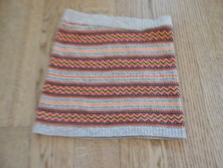 Gestrickter Rock mehrfarbig Grösse 122/128