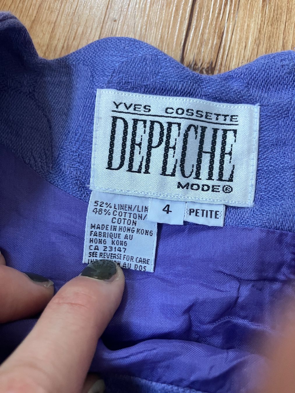 Vestiti: Violet/blaues Cocktailkleid – Usato da Sargans venduto da Soraka 1