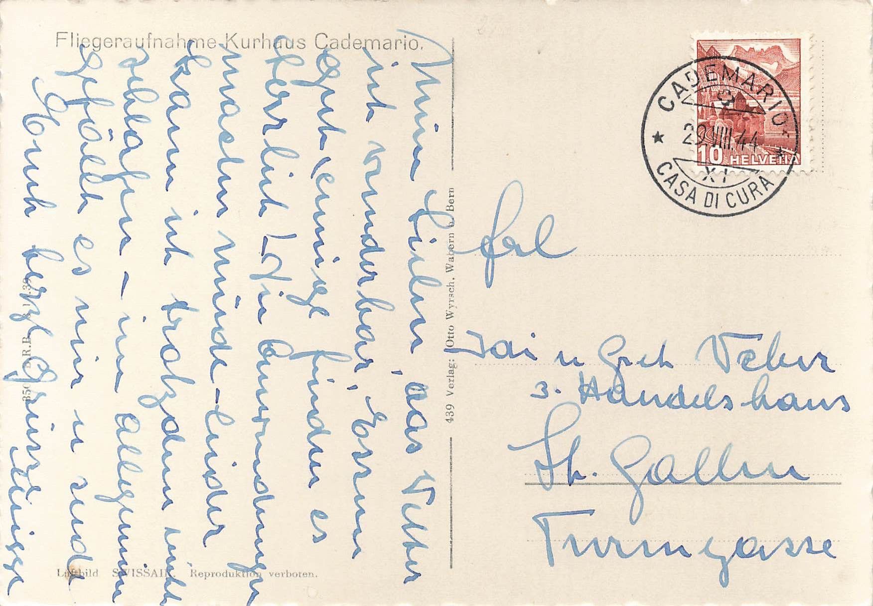 Cartes postales: Cademario G – D'occasion à Biasca par Blenio71 1