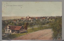 Gruss aus Oberwil (Aargau) circulé 1920