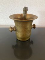 Vintage Mörser mit Stössel Messing, guter Zustand