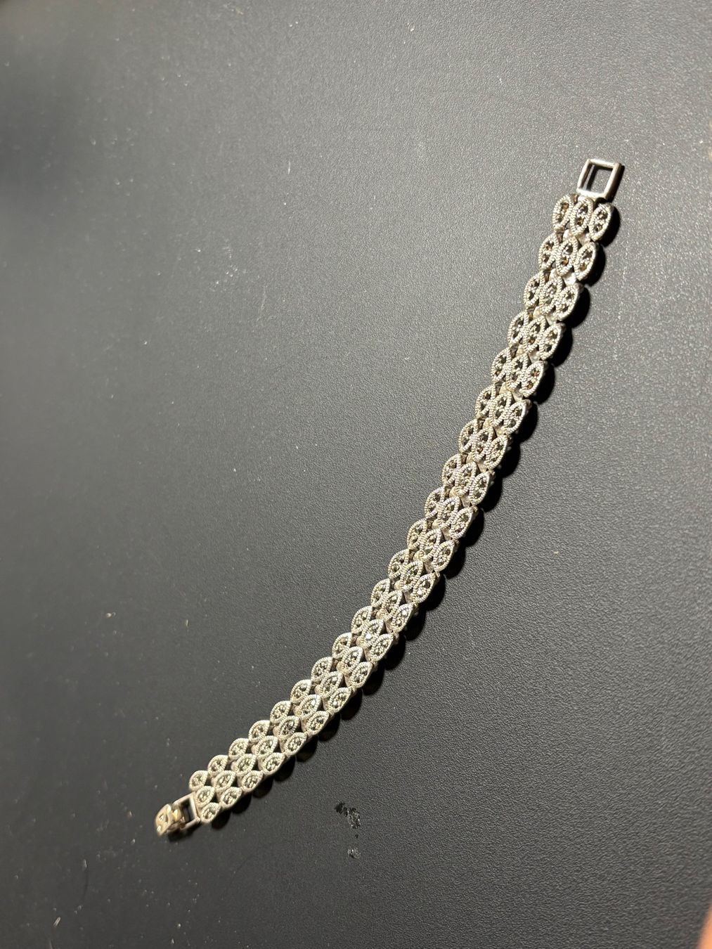 Armbänder & -reifen: Wunderschönes Silberarmband 925 mit Markasitten – Gebraucht aus St. Peterzell von verena40
