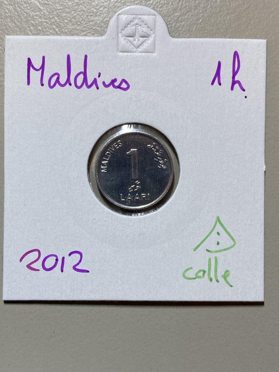 Tutti le monete: Maldives - 1 Laari - 2012 – Usato da Payerne venduto da Mike1682