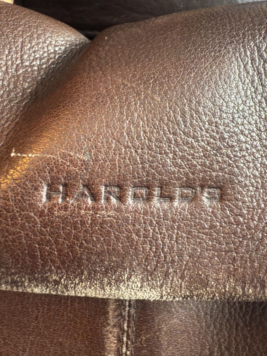 Borse: HAROLDS Ledertasche Rollkoffer braun, Vintage – Usato da Aarburg venduto da Spiderandman 7