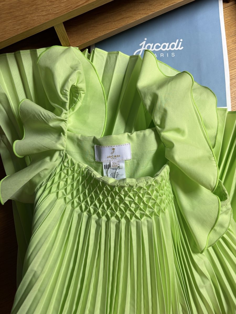 Jacadi Vestiti & Gonne: Robe plissée vert anis Jacadi 12 ans - 152cm NEUVE – Nuovo e nell'imballaggio originale da Founex venduto da ari_2gt7 7