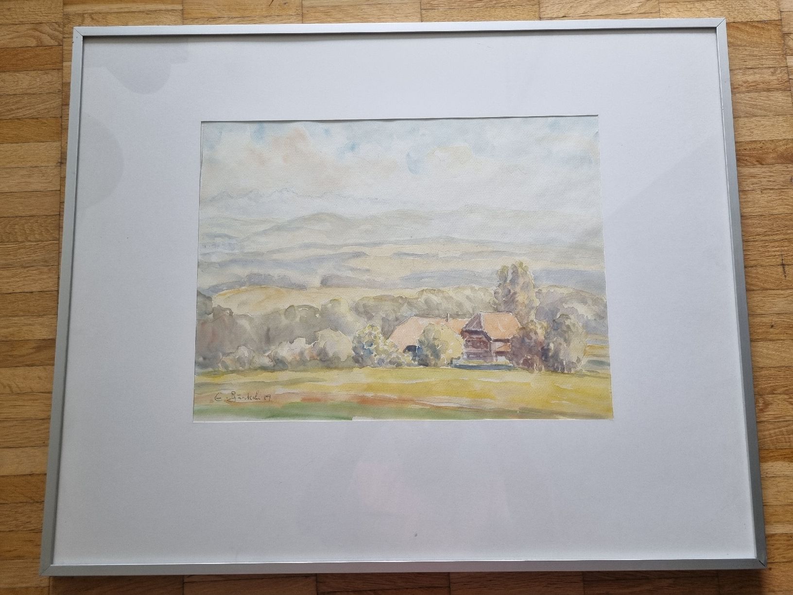 Dipinti: Original Aquarell von Emil Bärtschi – Usato da Uster venduto da Worm 2