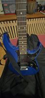 E-Gitarre Ibanez GIO blau mit Zubehör und Aktiv-Monitor