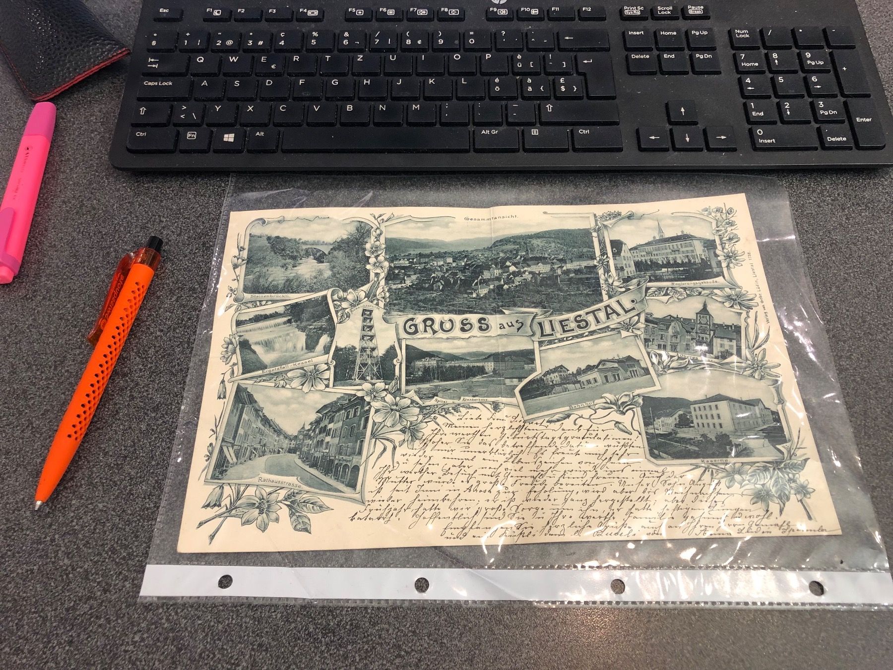Cartoline postali: Riesengrosse LITHO aus LIESTAL 1900 mit UPU !!! – Usato da Lufingen venduto da philatelieshop