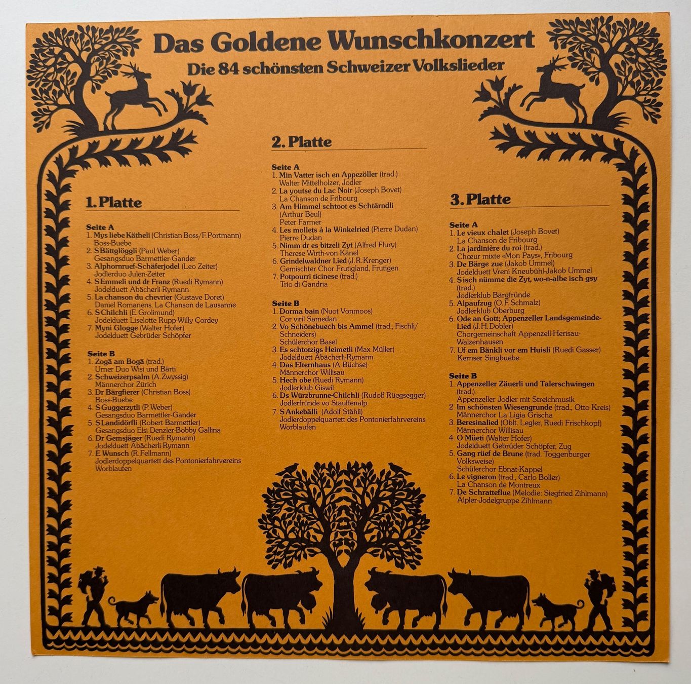 Vinyles: Die 84 schönsten Schweizer Volkslieder / Box mit 6 LPs – D'occasion à Näfels par rottabi 1