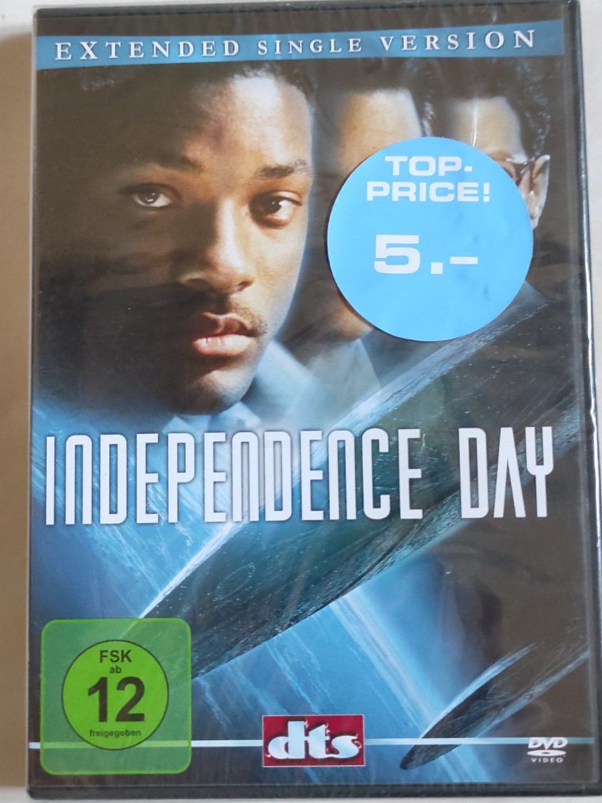 Tutti i DVDs: DVD Independence Day Extended Single Version neu – Nuovo e nell'imballaggio originale da Winterthur venduto da Blacknero
