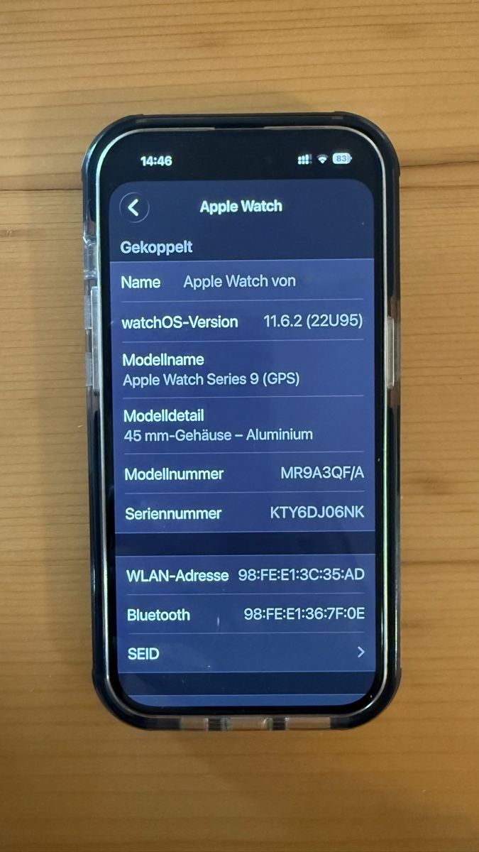 Apple Smartwatch: Apple Watch Series 9 GPS 45 mm Midnight – Usato da Winterthur venduto da m.messere 5