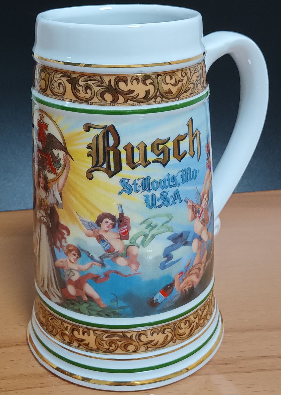 Set di piatti: Anheuser Busch Bierkrug Cherub Stein 1992 – Usato da Allenwinden venduto da pro_nmg9 1