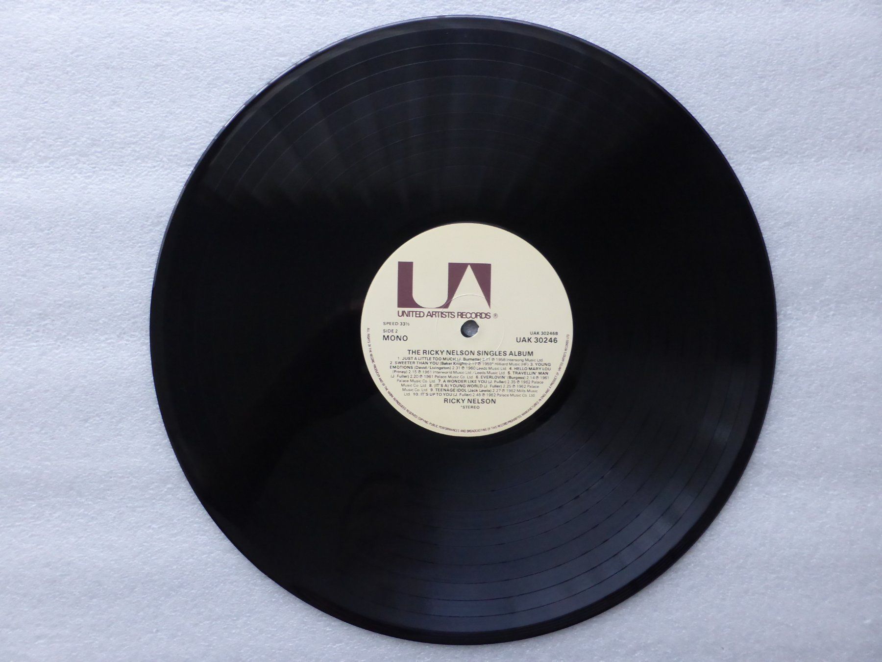 Schallplatten: VINYL  LP  RICKY NELSON – Gebraucht aus Küssnacht am Rigi von Sunnestrahl 2