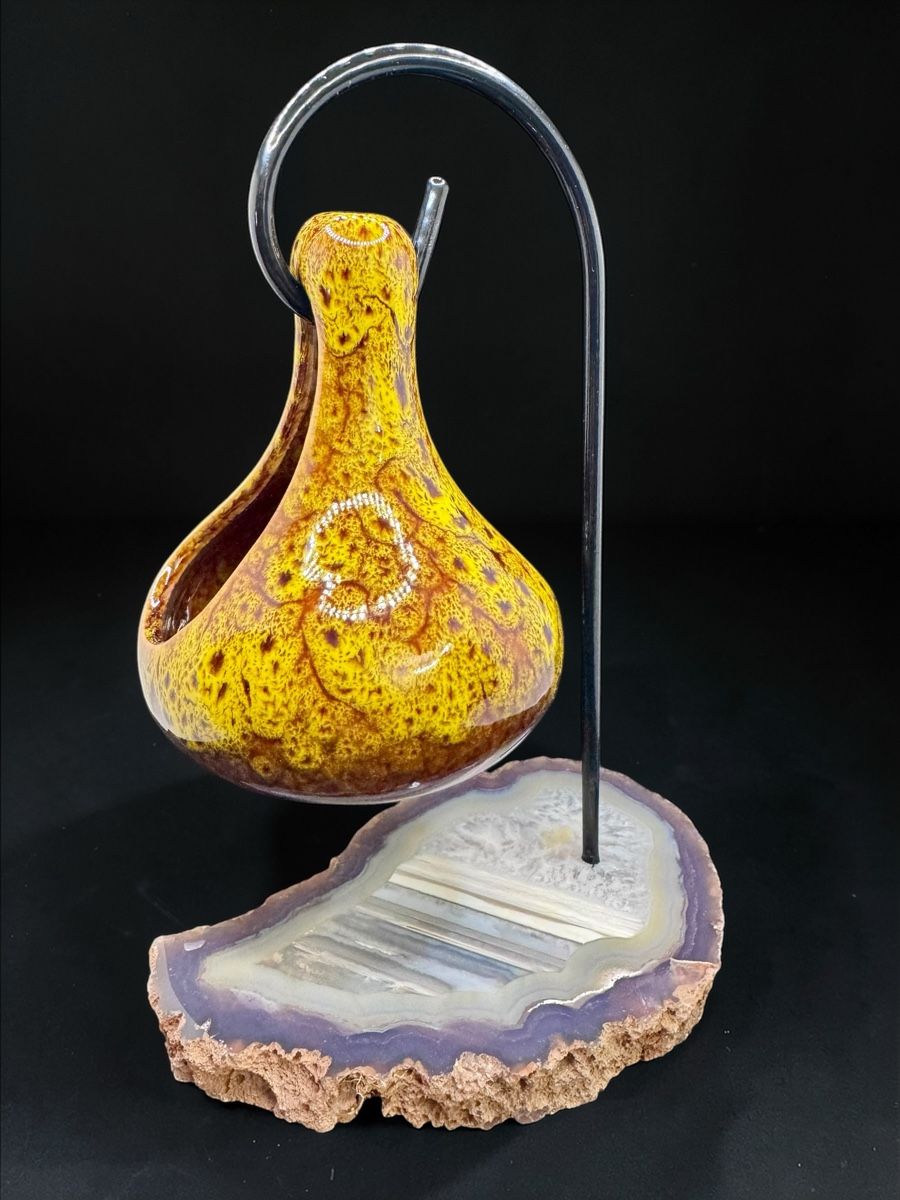 Minerali & Pietre curative: Duftlampe auf Achatplatte Nr. 3 – Nuovo e nell'imballaggio originale da Amden venduto da Energiearbeit.Laib 2